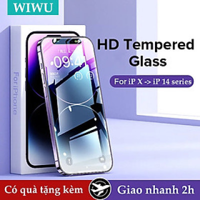 Kính cường lực chống nhìn trộm và Full trong HD cho iPhone 16 Promax / 15 Pro Max/ X/ 11/11 Pro Max/12/12 Pro Max/13/13 Pro Max/14/14 Pro Max/14 Plus hiệu WiWu iPrivacy với góc nhìn bảo mật 28độ, độ mỏng 0.3mm, vát cạnh 2.5D và độ cứng 9H - Hàng nhập khẩu