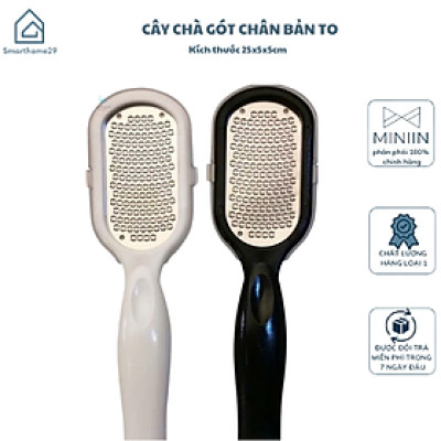 Cây Chà Gót Chân Bản To, Tẩy Da Chết 2 Mặt Bằng Thép, Kèm Hộp Đựng Tiện Lợi - HÀNG CHÍNH HÃNG MINIIN