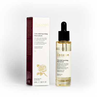Tinh chất hoa hồng cocoon 30ml (rose serum) thuần chay
