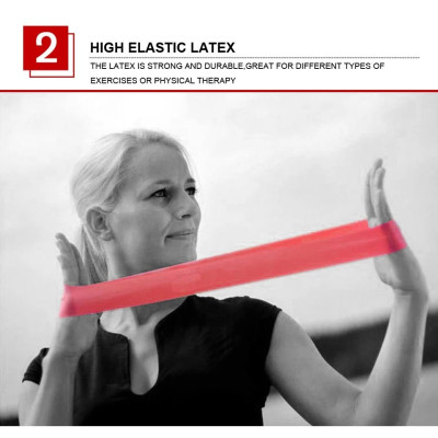 Bộ 6 dây kháng lực đàn hồi AOLIKES A-3601 cao su tự nhiên cao cấp resistance bands
