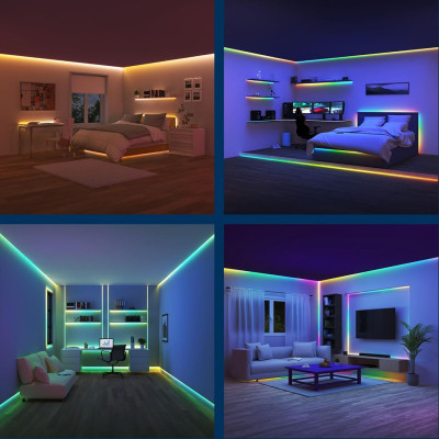 Đèn LED dây thông minh Wiz LightStrip RGBIC Matter & Wifi, hiển thị 16 triệu màu, kết nối App