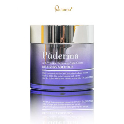 Combo dưỡng da chuyên sâu: Toner Puderma 130ml, Serum Puderma 60ml và Kem đêm Puderma 50 ml giúp dưỡng ẩm