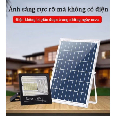 Đèn Led Tích Hợp Năng Lượng Mặt Trời, Siêu Chống Nước Và Chịu Lực Tốt công suất 500W