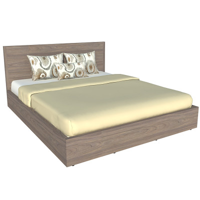 Giường ngủ cao cấp Tundo màu xám 140cm x 200cm