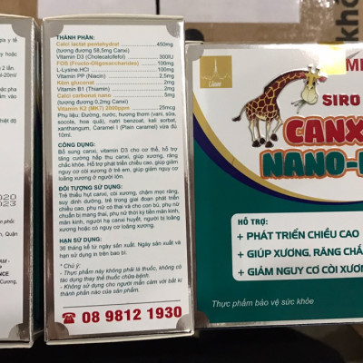 Lisse Siro canxi gold Fukid -Hộp 20 ống- Bổ Sung Canxi , Giúp Bé Ăn Ngon , Phát Triền Chiều Cao Tối Ưu
