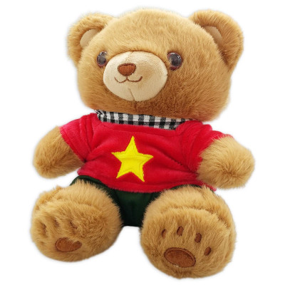 Gấu Bông Yêu Nước Áo Quốc Kỳ 20 cm - ZooZoo