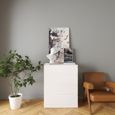 HAPPY FURNITURE , Tủ 4 ngăn kéo - DOOBIE , THK_005 , 80cm x 48cm x 101cm