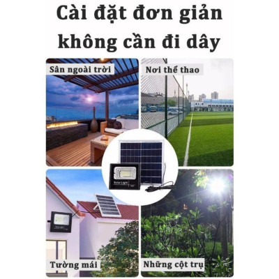 Đèn Led Tích Hợp Năng Lượng Mặt Trời, Siêu Chống Nước Và Chịu Lực Tốt công suất 500W