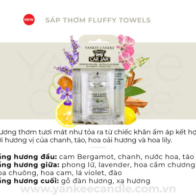 Sáp thơm xe Yankee Candle - Fluffy Towels