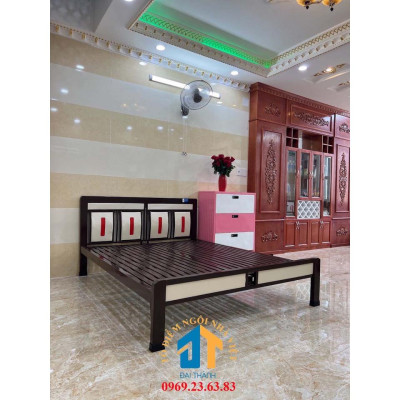 Giường Sắt Hộp Hoa Văn 1m2x2m - ĐẠI THÀNH