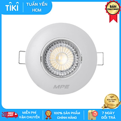 Đèn LED mắt ếch MPE DLA2R 3W/7W ánh sáng trắng & vàng - Hàng chính hãng
