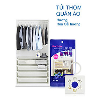 Túi Thơm Treo, Khử Mùi Tủ Quần Áo New Mee Deodorant Hàn Quốc
