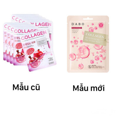 Bộ 10 Miếng Đắp Mặt Nạ Dabo Collagen Cao Cấp Hàn Quốc 8809351955081 (23g / Gói)