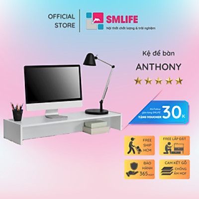 Giá sách để bàn làm việc nhỏ gọn SMLIFE Anthony