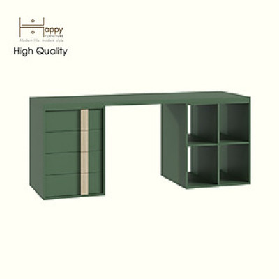 HAPPY FURNITURE , Bàn làm việc 4 ngăn kéo - SPACE, BAN_146 , 180cm x 59cm x 75cm DxRxC