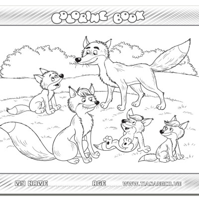 Xếp hình Tia Sáng Gia đình nhà cáo  (30 Mảnh Ghép) - Tặng kèm tranh tô màu cho bé