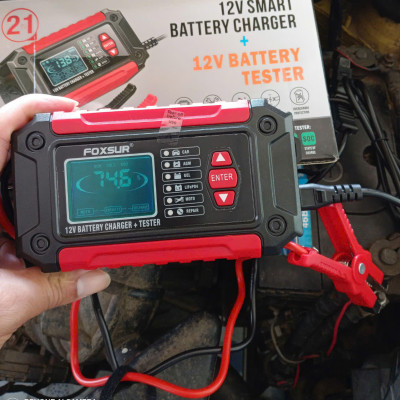 Bộ Sạc Bình Và Test Ắc Quy Thông Minh FOXSUR 12V - Công Nghệ Nhật Hiện Đại