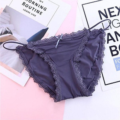 Quần Lót Lụa Sữa Dây Mảnh Sexy Siêu Mát Co Giãn Nhiều (B081)
