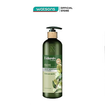Kem Tắm Naturals By Watsons Deep Moisturishing Dưỡng Ẩm Sâu Chiết Xuất Olive 490ml