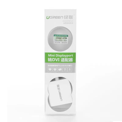 Ugreen UG1040210402TK 15CM Màu Trắng Cáp chuyển đổi Mini DP sang DVI 24 + 5 - HÀNG CHÍNH HÃNG