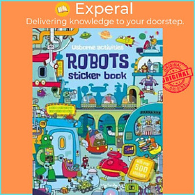 Sách - Robots Sticker Book by Kirsteen Robson Seb Burnett (UK edition, paperback)