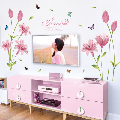 Decal Hoa anh thảo AmyShop DH07897 ( 85 x 160 cm )