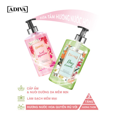 Sữa Tắm Dưỡng Ẩm  Hương Nước Hoa ADIVA Day Dreamer 400ml