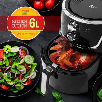 Nồi Chiên Không Dầu Magic A-801 (6.0 Lít) - Hàng Chính Hãng