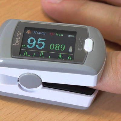 Máy Đo Khí Máu Và Nhịp Tim Cá Nhân Pin Sạc, Kết Nối USB Beurer PO80