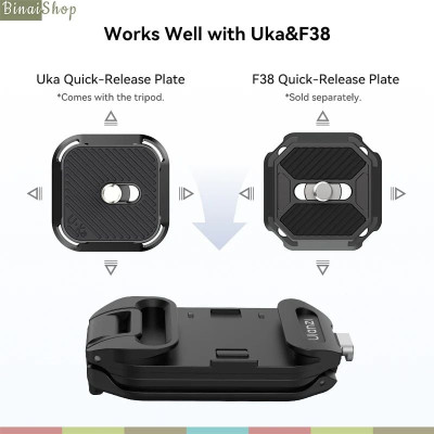Ulanzi UKA07 - Bộ Kẹp Balo Máy Ảnh GoPro Tháo Nhanh, Bền Nhẹ 94g, Chịu Tải 10kg, Tương Thích Uka & F38 - Hàng Chính Hãng