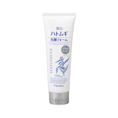 Sữa Rửa Mặt Hatomugi Cấp Ẩm Và Dưỡng Da Trắng Sáng Reihaku Hatomugi Bright Up Facial Foam 170G