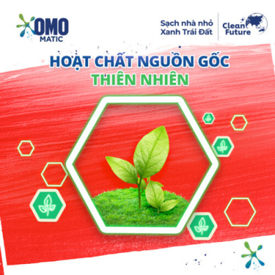 Combo 2 Túi Nước Giặt Omo Matic Bền Đẹp Bền Màu Cho Máy Giặt Cửa Trước 3.6KG