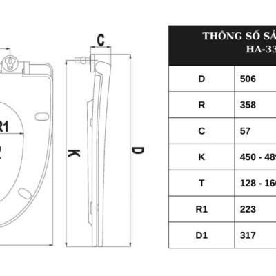 NẮP BÀN CẦU RƠI ÊM HA-33