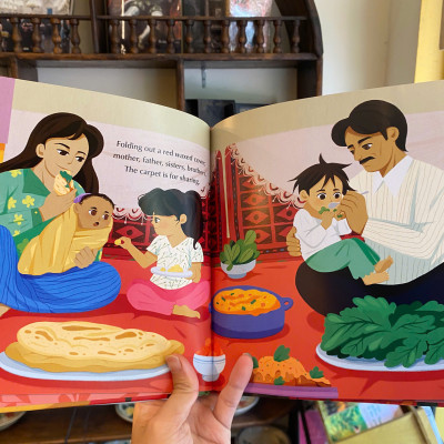 Sách - The Carpet: An Afghan Family Story by Dezh Azaad | Children