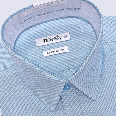 ÁO SƠ MI NAM NGẮN TAY NOVELTY REGULAR FIT RECYCLED