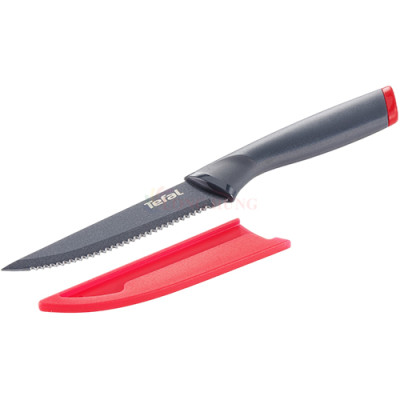 Dao răng cưa thái thịt bò Titanlum Tefal Fresh Kitchen 11cm K1220805 - Hàng chính hãng