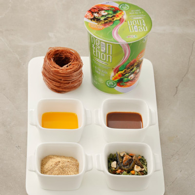 Thùng 12 bún tảo xoắn + 12 bún rau củ gạo lứt ăn liền NGON & THON eatclean giảm cân TÂM MINH FOODS