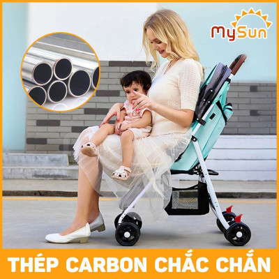 Đã ẩn Xe đẩy nằm ngồi gấp gọn cho em bé sơ sinh 1 2 3 4 tuổi Luxury MySun