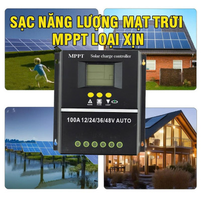 Bộ Sạc Năng Lượng Mặt Trời MPPT 80A – Tự Động Nhận 12V/24V/36V/48V, Siêu Bền, Hiệu Suất Cao Loại Xịn , đèn trang trí