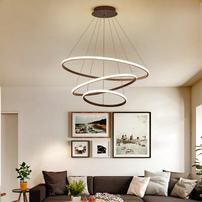 Đèn thả 3 vòng IRENE 3 chế độ màu ánh sáng trang trí nội thất 