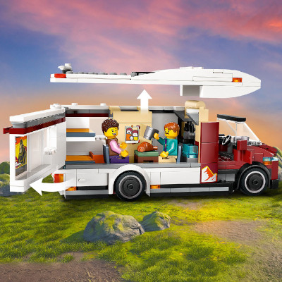 LEGO CITY 60454 Đồ Chơi Lắp Ráp Xe Van Du Lịch (385 Chi Tiết)