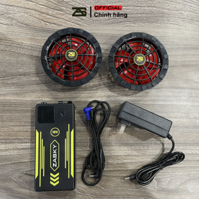 [BÁN CHẠY] Bộ Áo Điều Hoà ZASKY Nhật Bản Pin Dung Lượng 40.000mah Cao Cấp Chạy 18-20 Tiếng, Tặng Đá Khô Làm Mát, Bảo Hành 12 Tháng Lỗi 1 Đổi 1