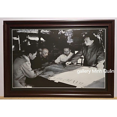 Ảnh gốc Chủ tịch Hồ Chí Minh – Đại tướng Võ Nguyên Giáp -Đ.c Trường Chinh – Đ.c Phạm Văn Đồng