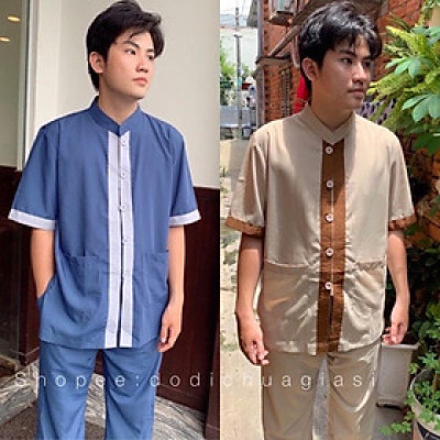 ĐỒ LAM ĐI CHÙA Lãnh Tựu Phối Tay Ngắn