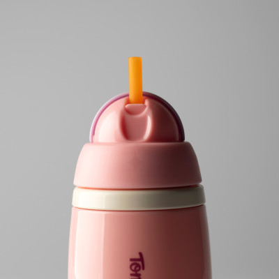 Bình uống nước giữ nhiệt có ống hút chống tràn, chống sặc Tommee Tippee ACTIVE STRAW, 266ml, cho bé từ 12 tháng – Xanh