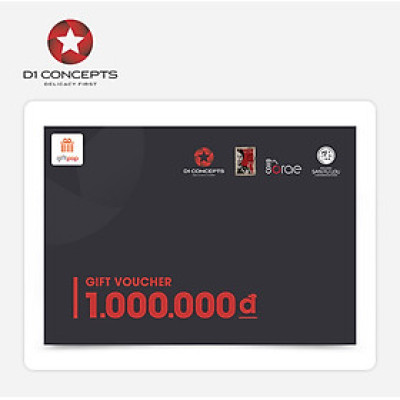 Giftpop - Phiếu quà tặng D1-Concepts 1000K