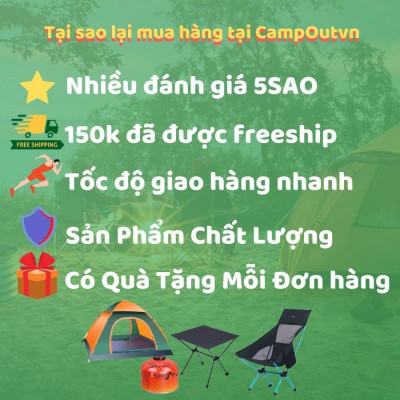 Đồ cắm trại bếp nướng campingmoon cắm trại du lịch dã ngoại bếp than xếp nướng thịt BBQ ngoài trời campout A017