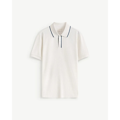 Áo Polo Nam Tay Bo Cổ Gài Nút Sọc Gân Phối Viền Form Fitted - ROUTINE 10F25POL016