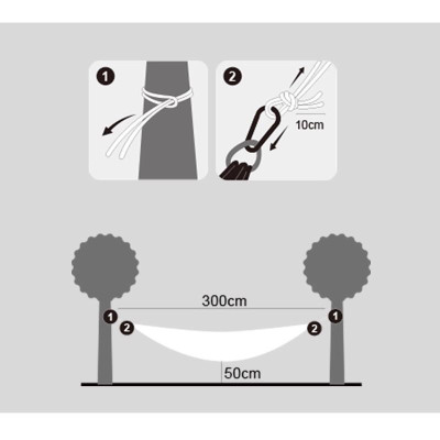 Võng Naturehike cắm trại du lịch dã ngoại võng dù xếp gọn đơn đôi Campoutvn A200