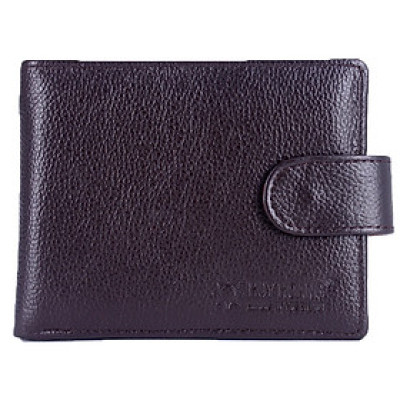 Bóp nam da bò bấm nút màu da, đen, nâu HT2141-42-43